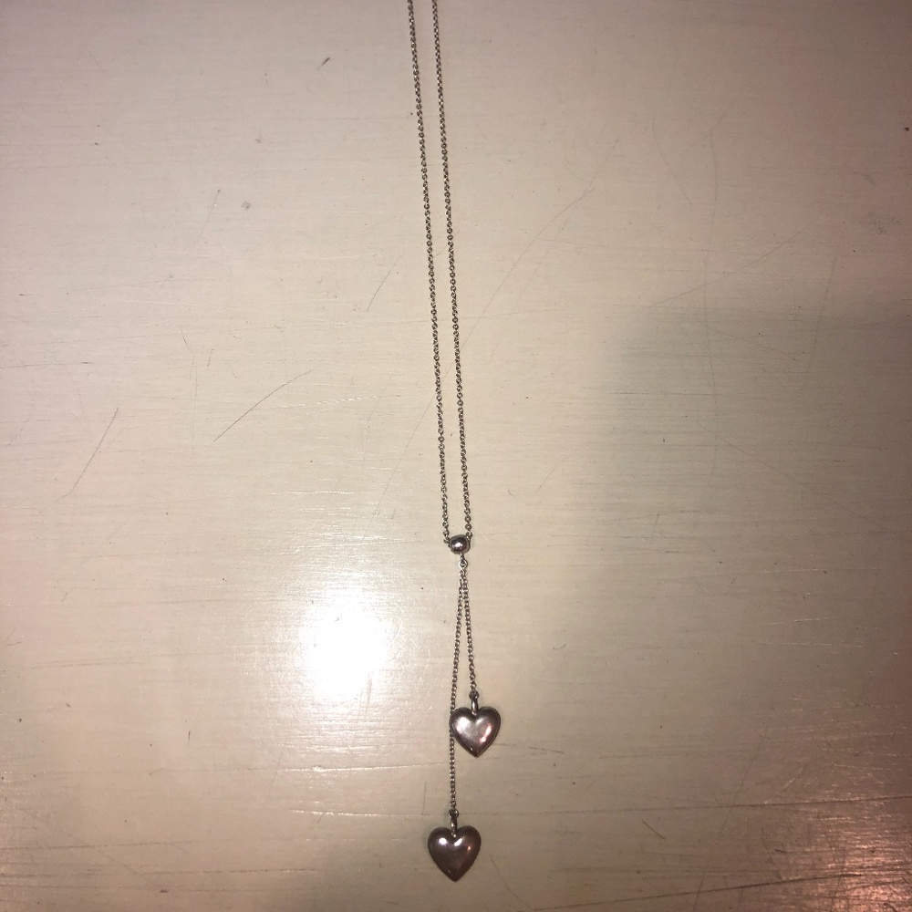 Tiffany Solid Heart Lariat Necklace - image 1